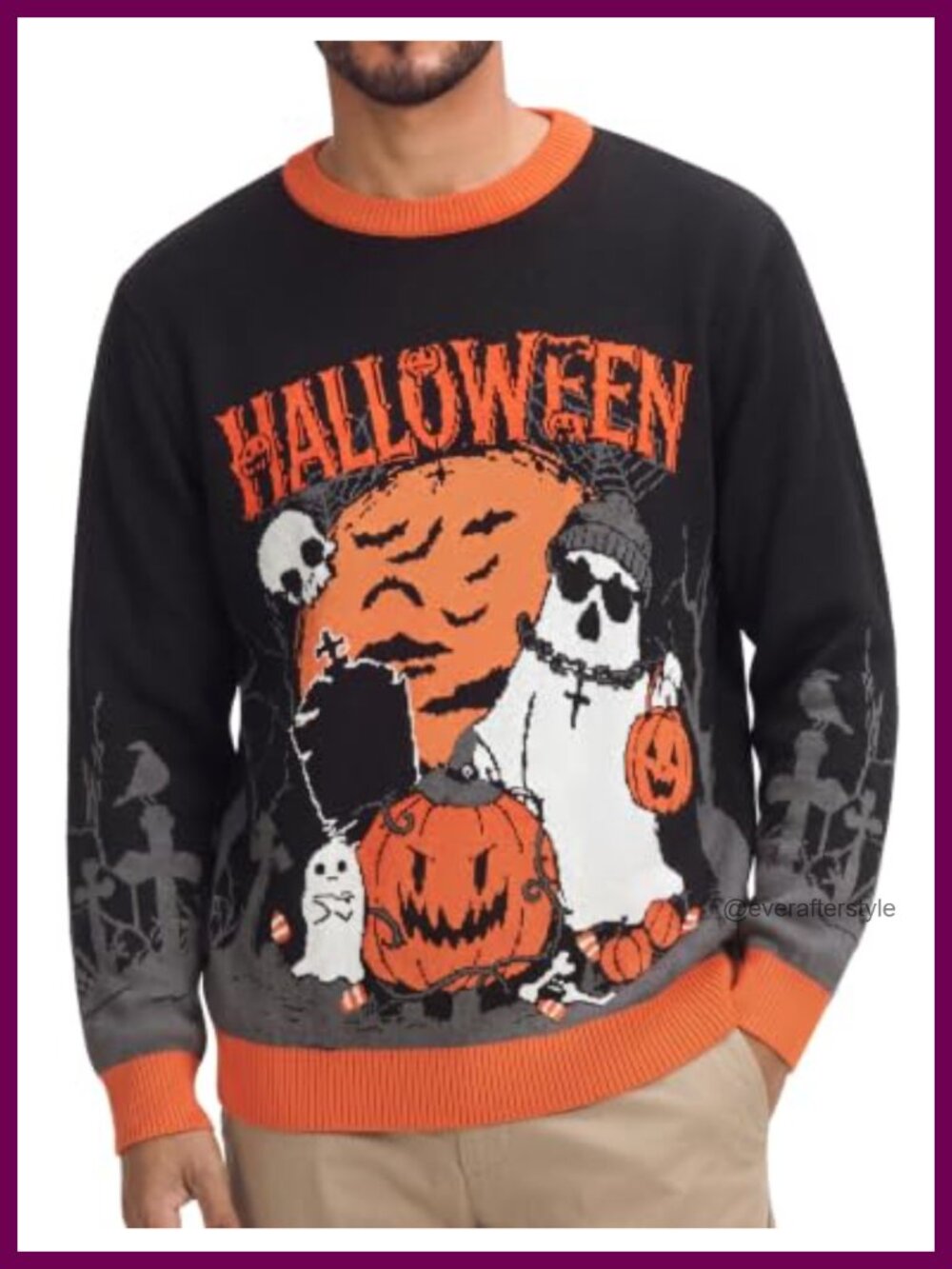 Men's Slim Fit Crewneck Sweater Pullover Long Sleeve Holiday Party